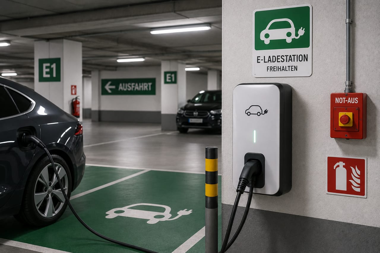 E-Auto-Ladestationen auf dem Firmengelände: Brandschutz beachten