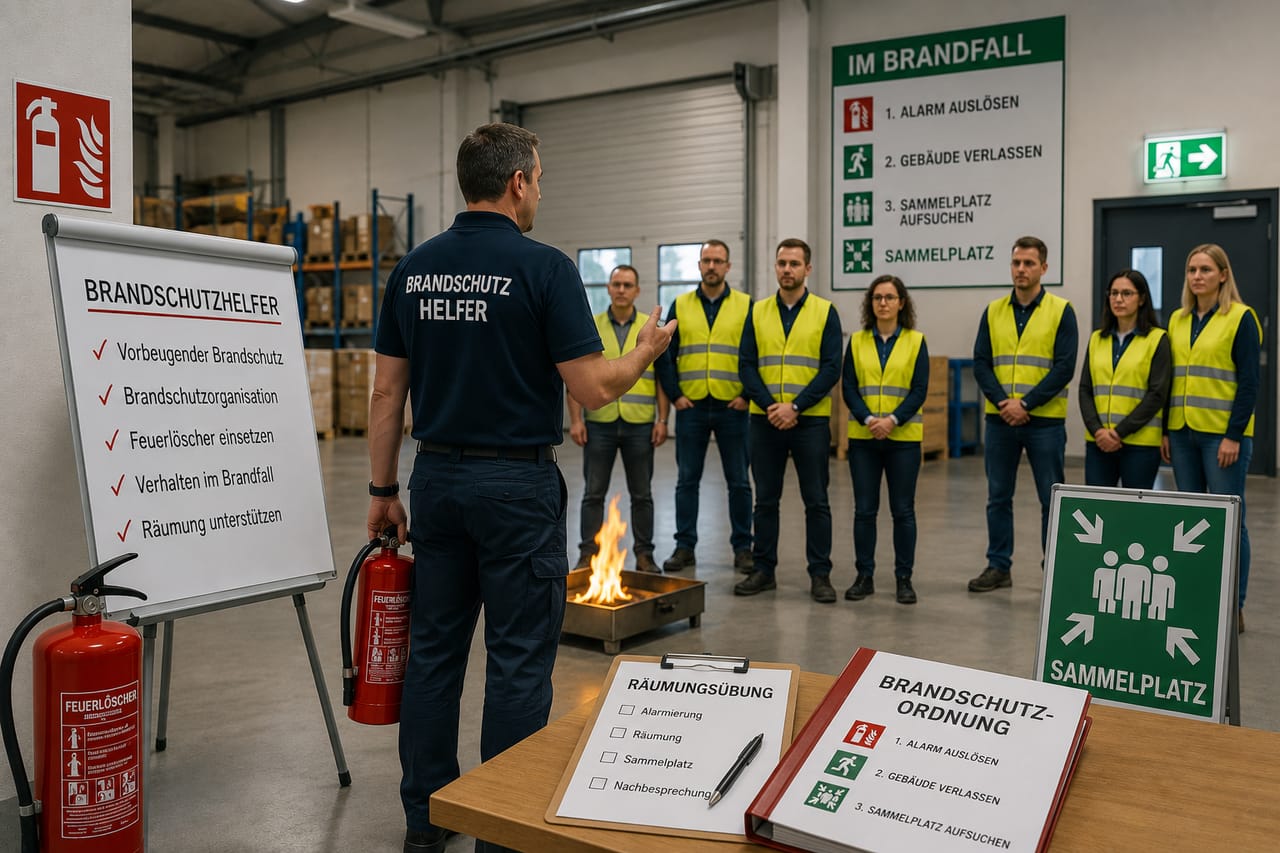 Brandschutzhelfer & Räumungsübung: Pflicht, Umfang und Praxis