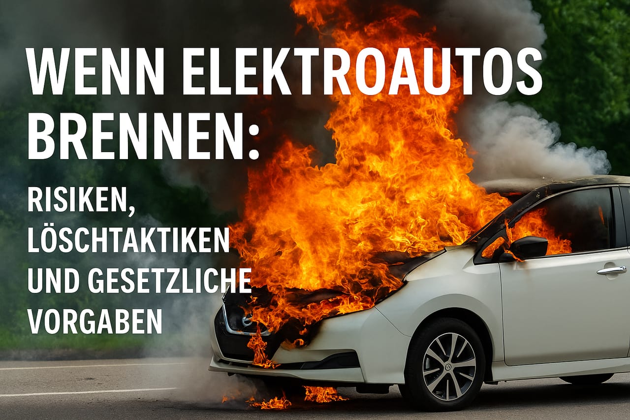 Wenn Elektroautos brennen: Löschen, Risiken & Verhalten
