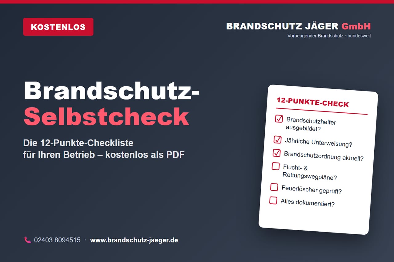 Brandschutz-Selbstcheck – interaktiver 12-Punkte-Check