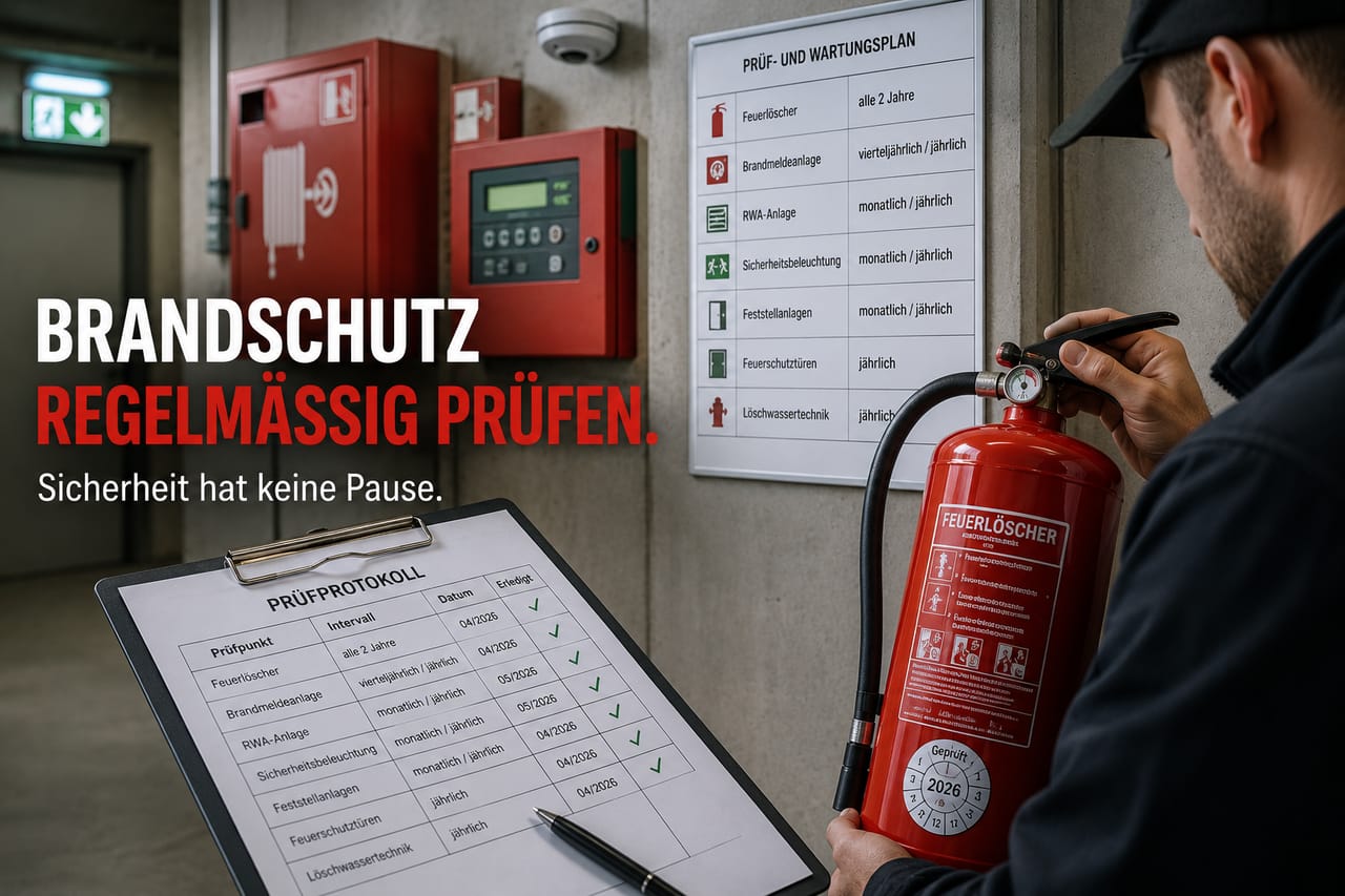 Brandschutz-Prüffristen: Was wann geprüft werden muss