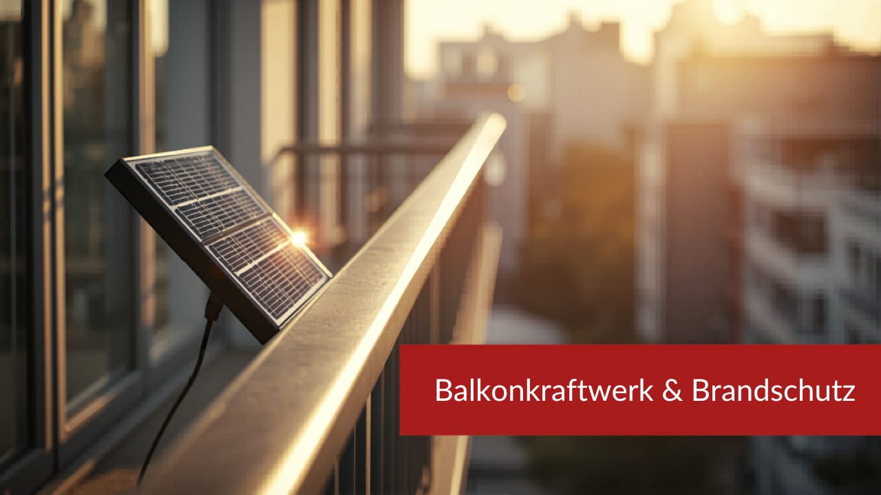 Balkonkraftwerk & Brandschutz: sicher betrieben